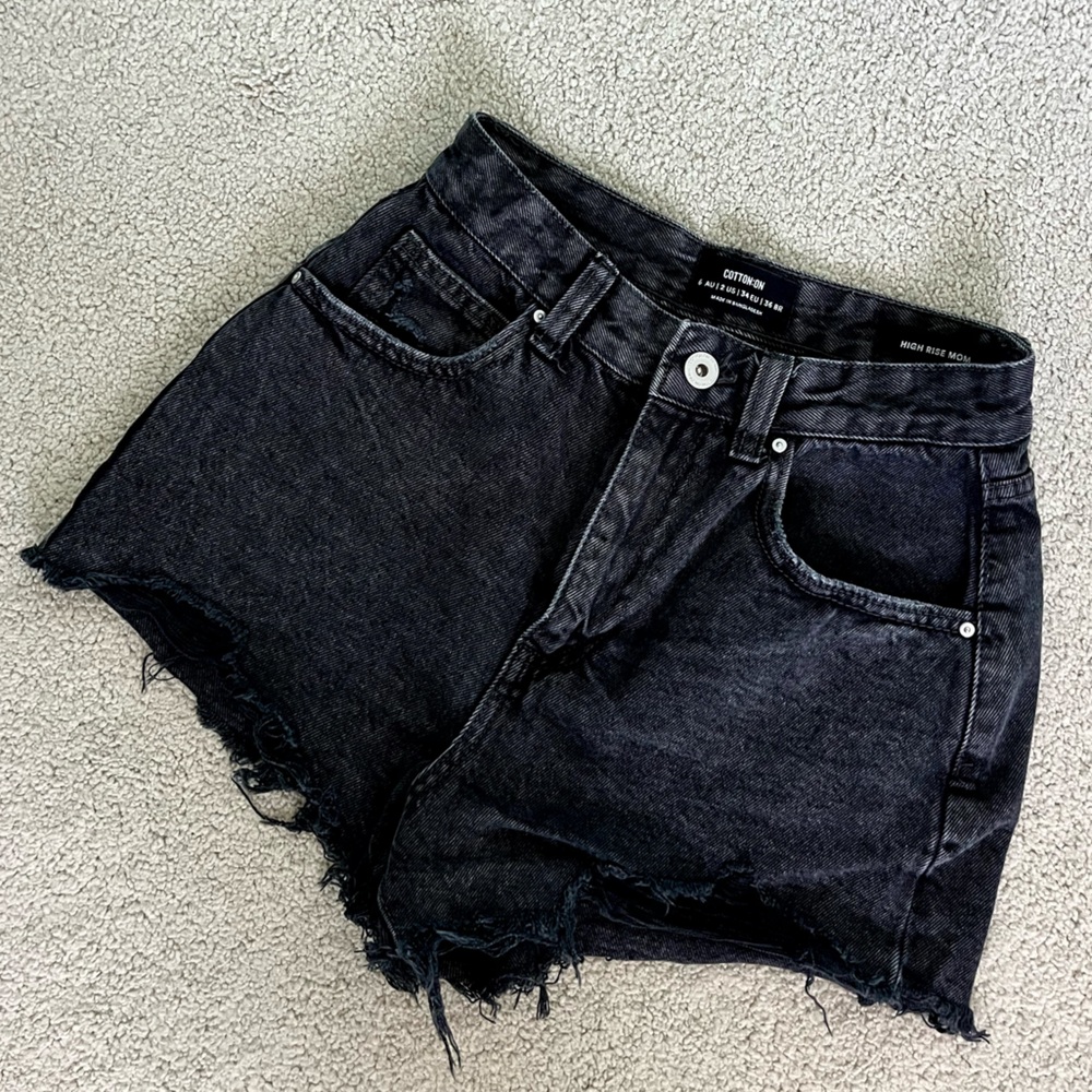 Cotton On Black Denim Shorts